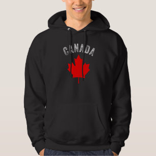Veste À Capuche Joyeux drapeau canadien de l'érable de la fête du