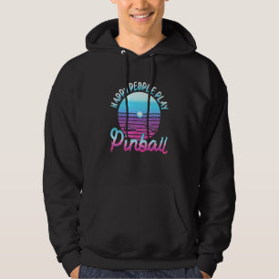 Veste À Capuche Joyeux gens jouer Pinball Retro 80s