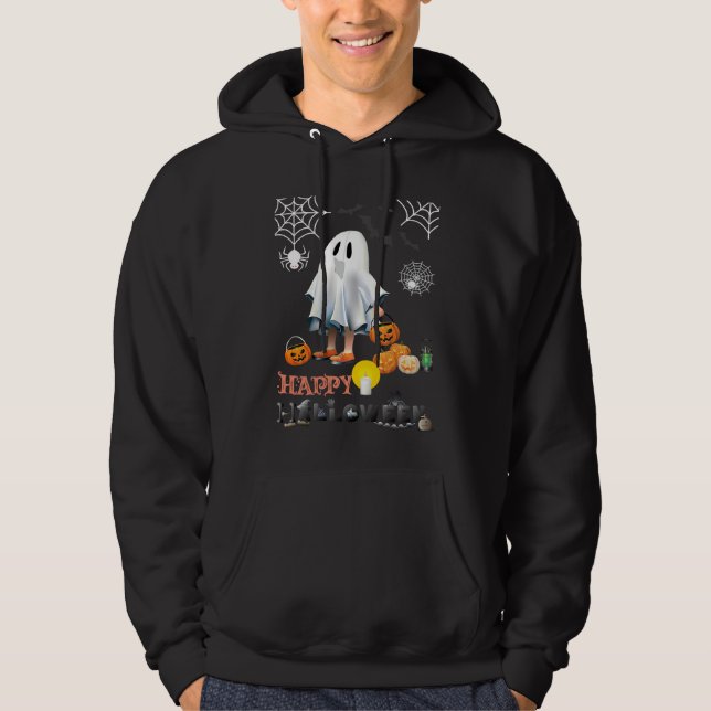 Veste À Capuche Joyeux Halloween (Devant)