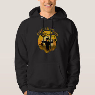 Veste À Capuche Joyeux Halloween Épouvantail Tête de Citrouille Ef
