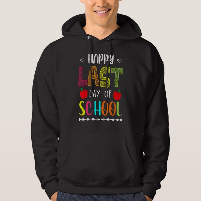 Veste À Capuche Joyeux Jour De Pause Été À L'École Enseignant Frid (Devant)