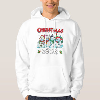 Veste À Capuche Joyeux Noël 2020 Snowman dans le Masque Paj