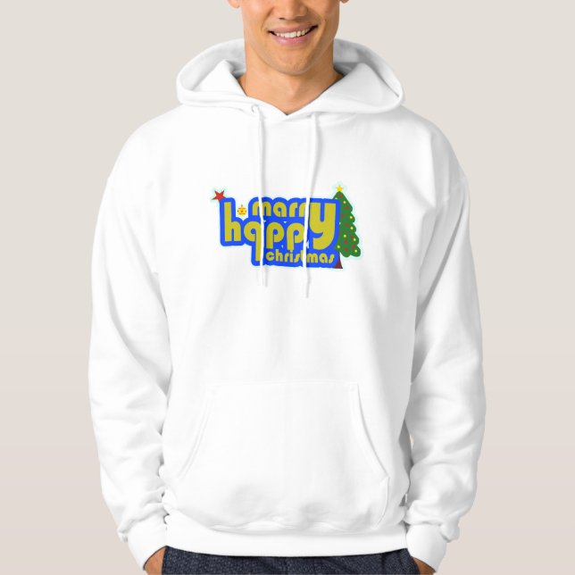 Veste À Capuche Joyeux Noël de mariage  (Devant)