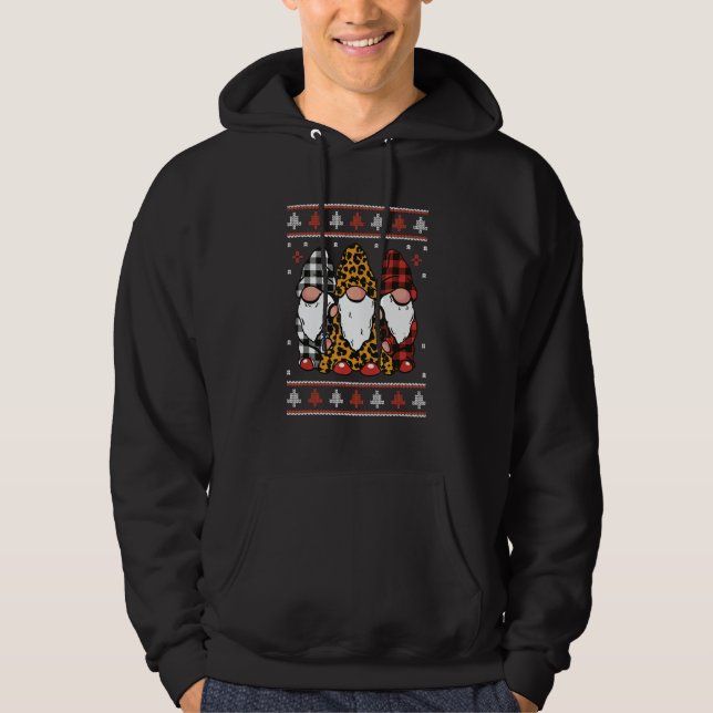 Veste À Capuche Joyeux Noël laid  Gnome mignon Leprechaun Gobelin  (Devant)
