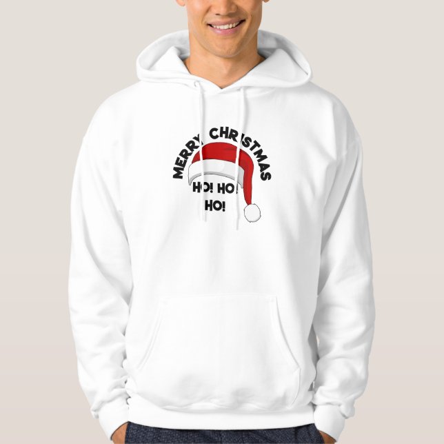 Veste À Capuche Joyeux Noël Père Noël   (Devant)