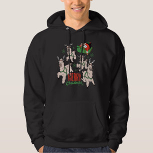 Veste À Capuche Joyeux Noël Père Noël Sloth Llama Reindeer Funny X