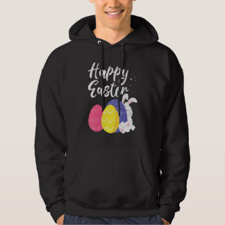 Veste À Capuche Joyeux Panier d'oeufs de lapin de Pâques 1