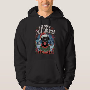 Veste À Capuche Joyeux Pawliday Cane Corso Joyeux Noël Fun