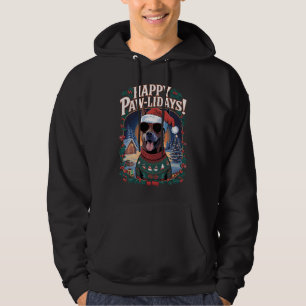 Veste À Capuche Joyeux Pawlidays Belge Malinois Joyeux Noël