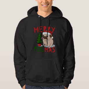 Veste À Capuche Joyeux Pugmas Carlin de Noël classique T-shirt 5
