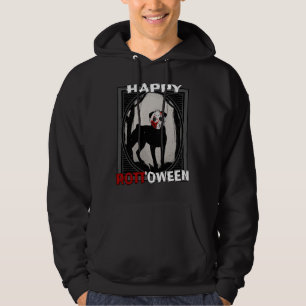 Veste À Capuche Joyeux Rottoween Rottweiler dans le Masque de hock