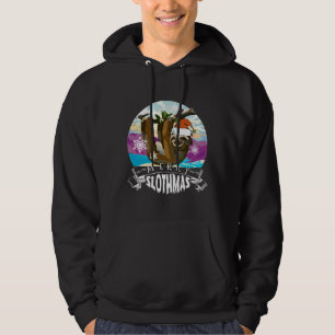 Veste À Capuche Joyeux Slothmas Drôle Pajama De Noël Pour Sloth