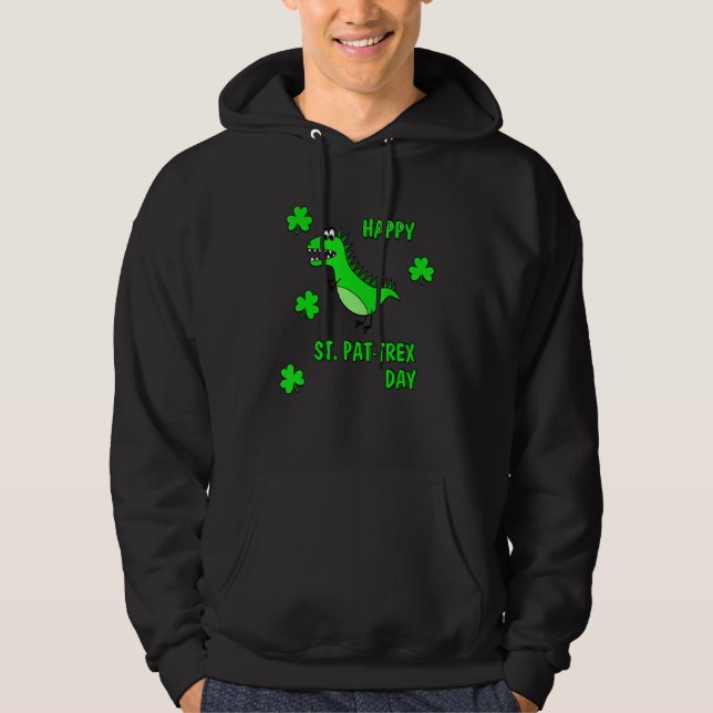 Veste À Capuche Joyeux St Pat Trex Saint Patrick's Day Dinosaur Ki (Devant)