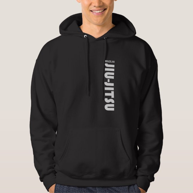 Veste À Capuche Ju Jitsu Slogan BJJ (Devant)
