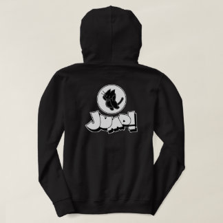Veste À Capuche Jump! | Cute Black Cat Street Art Design | Playful