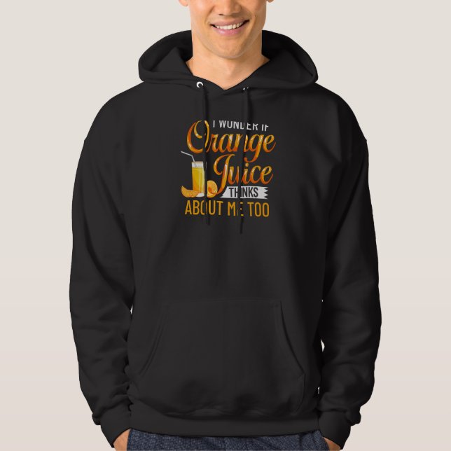Veste À Capuche Jus De Machine À Jus D'Orange Boire Mix Fraîche (Devant)
