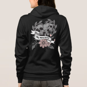 Veste À Capuche Jusqu'à la mort nous séparons I gris rose crâne fl