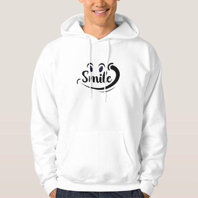 Veste À Capuche Just Smile Keep Smiling Smile More Stay Smiling A  (Devant)