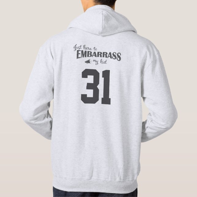 Veste À Capuche Juste ici pour Embarrasser mon enfant (Dos)
