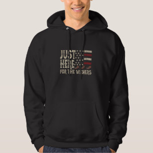 Veste À Capuche Juste Ici Pour Les Wieners 4 juillet USA Drapeau C