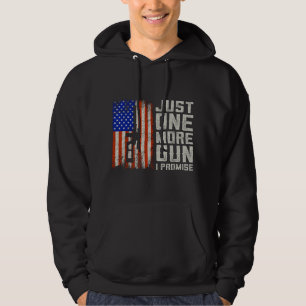 Veste À Capuche Juste un autre pistolet je le jure Drapeau América