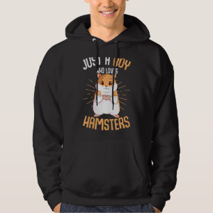 Veste À Capuche Juste Un Garçon Qui Aime Hamsters Hammy Boys Enfan