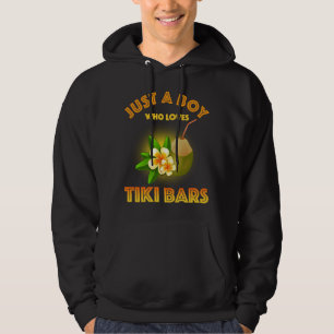Veste À Capuche Juste Un Garçon Qui Aime Les Bars Tiki