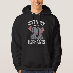 Veste À Capuche Juste un garçon qui aime les éléphants Enfants Gar
