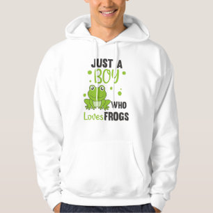 Veste À Capuche Juste Un Garçon Qui Aime Les Grenouilles Grenouill