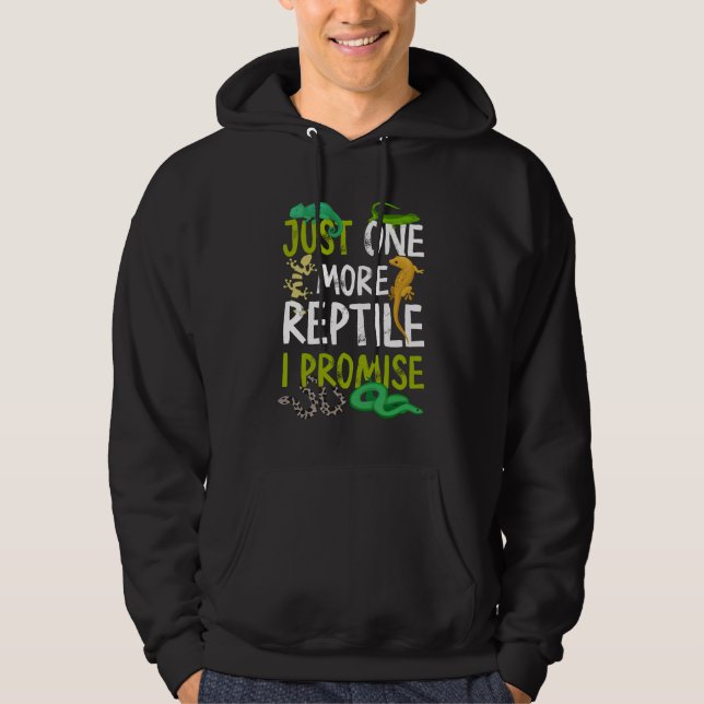 Veste À Capuche Juste Un Reptile De Plus Je Promets Snake Lizard G (Devant)