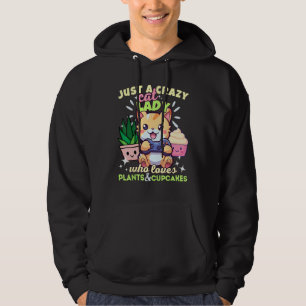 Veste À Capuche Juste Une Femme Fou Qui Aime Les Cupcakes Plante &