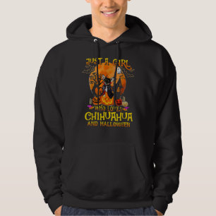 Veste À Capuche Juste Une Fille Qui Aime Le Chihuahua Et Halloween