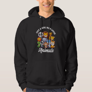 Veste À Capuche Juste une fille qui aime les animaux sauvages mign