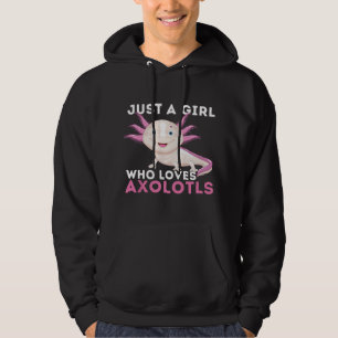 Veste À Capuche Juste une fille qui aime les axolotls - Poisson me