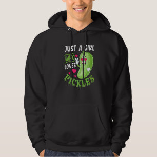 Veste À Capuche Juste Une Fille Qui Aime Les Cornichons Cornichon 