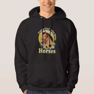 Veste À Capuche Juste une fille qui aime les filles qui font du ch