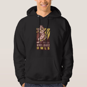 Veste À Capuche Juste Une Fille Qui Aime Les Hiboux Jolie Fille Au