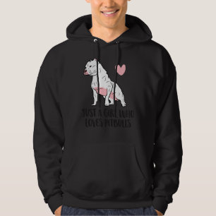 Veste À Capuche Juste une fille qui aime les Pitbulls 165