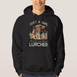 Veste À Capuche Juste Une Fille Qui Aime Son Lurcher