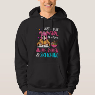 Veste À Capuche Juste une jolie fille qui aime le croquis d'anime 