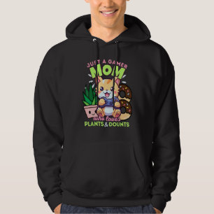 Veste À Capuche Juste Une Maman De Gamer Qui Aime Les Chats Plante