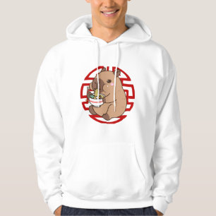 Veste À Capuche Kawaii Capybara Manger Ramen Noodles Anime