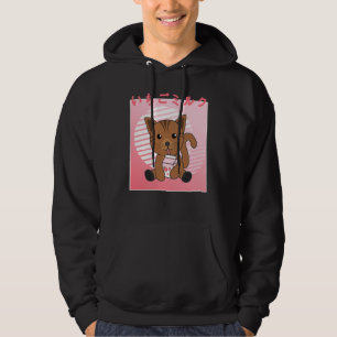 Veste À Capuche Kawaii Chat Retro Lait de fraise japonais