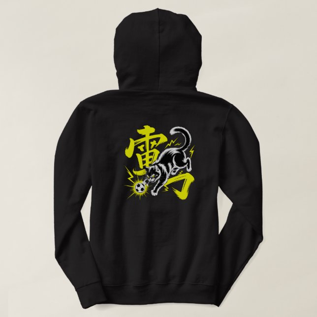 Veste À Capuche Kawaii Japanese Soccer Cat Anime Gift for Athletes (Design dos)