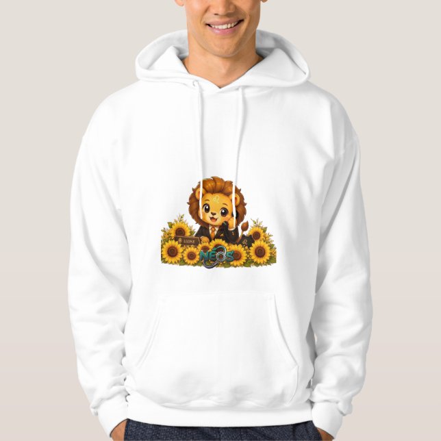 Veste À Capuche Kawaii Zodiaque Neos Lion (Devant)