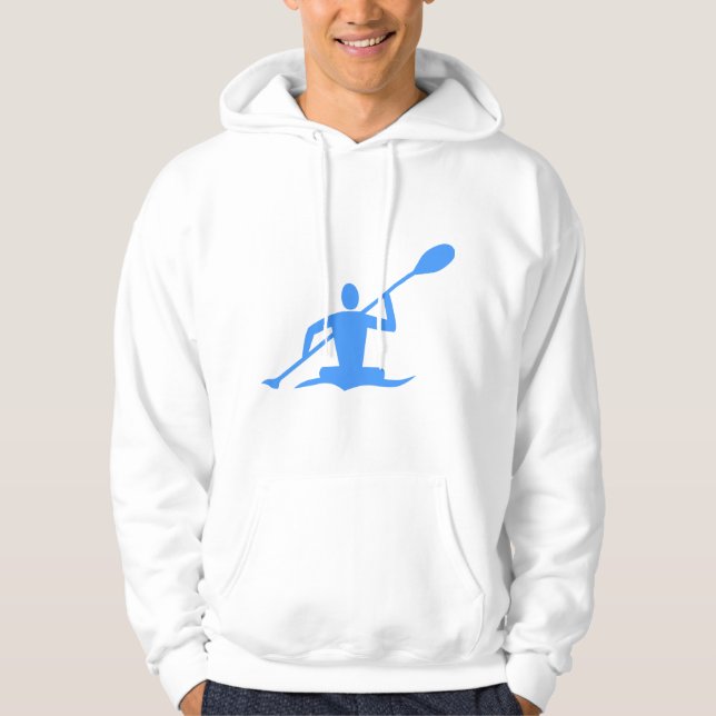 Veste À Capuche Kayak - Bleu Bébé (Devant)