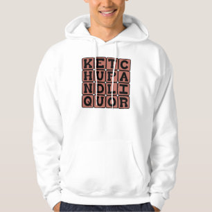 Veste À Capuche Ketchup et liqueur, jeu de mots