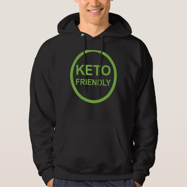 Veste À Capuche Keto Friendly Low Carb Ketogène Lifestyestyestyle (Devant)