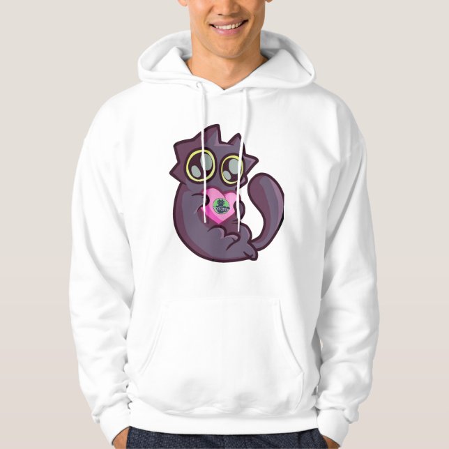 Veste À Capuche KitKat vous aime - Le café des chats d'Alaska (Devant)