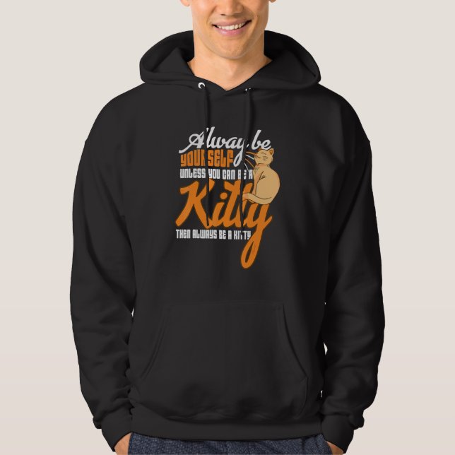 Veste À Capuche Kitty Chat Chats Aimer Meow Animal de compagnie Cu (Devant)